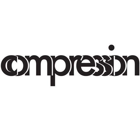Compression Logo Verbicon Typo Logo Design Typographic Logo