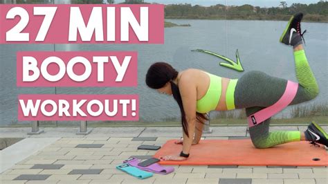 Grow Your Booty Train With Me Min Resistance Band Booty At Home Workout Youtube