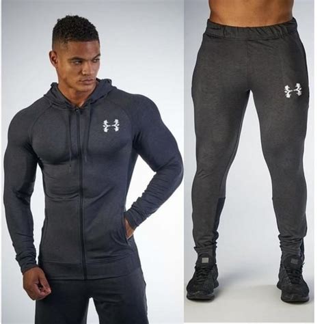 Two Pieces Sweatsuits Mens Tracksuit Pullover Hoodie And Pants Strips