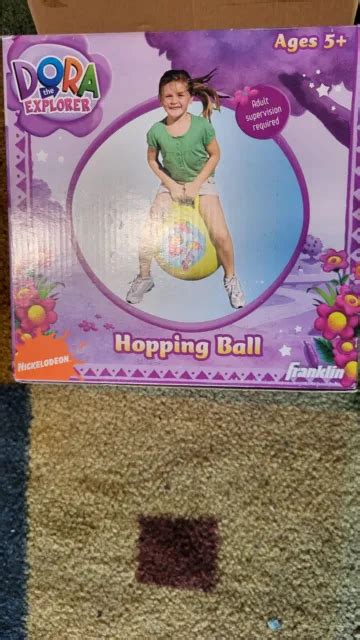 Dora The Explorer Rare Hopper Yellow Bouncy Jump Ball Whandle 20 Open