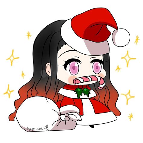 Nezuko Navidad Kawaii Anime Anime Christmas Chibi Images And Photos