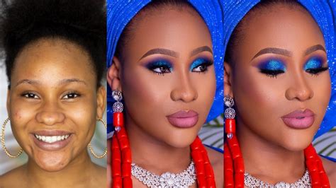 Nigerian Bridal Makeup And Gele Transformation Yes I Do