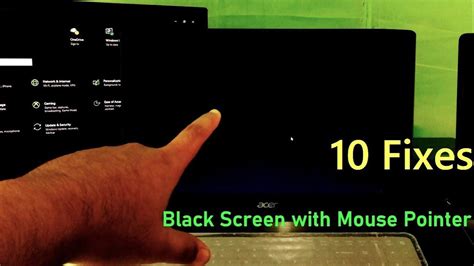 How To Fix The Black Screen Error With Cursor On Windows 10 Youtube