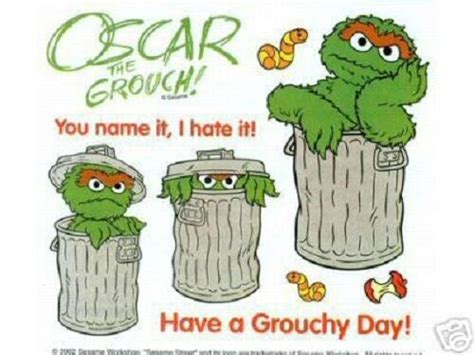 Sesame Street Oscar The Grouch Scrapbook Stickers Ebay