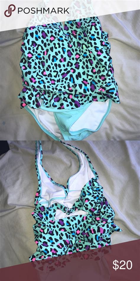 Cheetah One Piece Bathing Suit Bathing Suits One Piece Girls Bathing