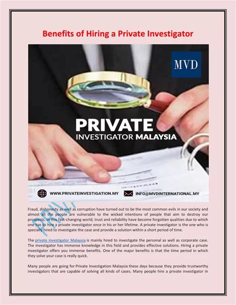 Ppt Private Investigator Malaysia Powerpoint Presentation Free