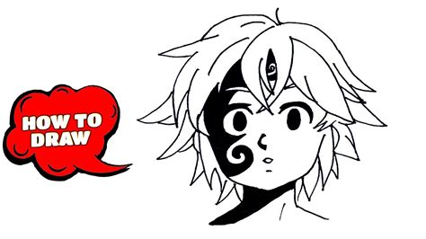 How To Draw Meliodas Step By Step Easy Meliodas Drawing Tutorial