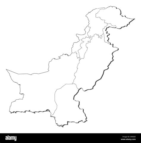 Political Map Of Pakistan With The Several Provinces Stock Photo Alamy