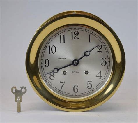 Chelsea Ships Bell Brass Clock Jun 10 2021 Willow Auction House In Nj