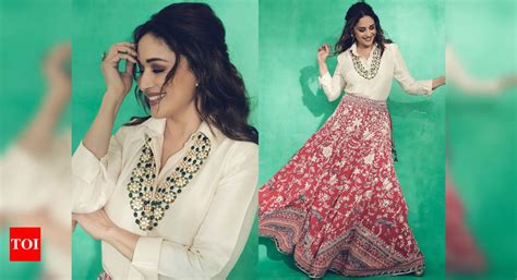 Madhuri Dixit Just Wore A Lehenga Skirt With White Shirt And The Trend