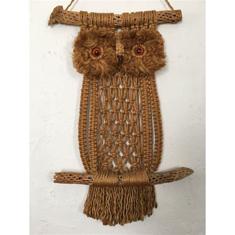 More to consider from our brands. 1960s Mid-Century Macrame Owl Wall Hanging | Chairish