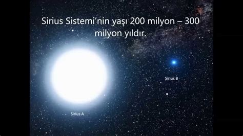 Sirius (/ˈsɪriəs/) is the brightest star in the night sky. Sirius'un 11 Şaşırtıcı Özelliği - YouTube