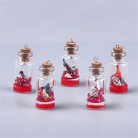 Glass Wishing Bottle Pendant Decorations