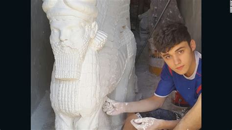Teen Hits Back At ISIS By Sculpting Nimrud S Ruined Artifacts CNN