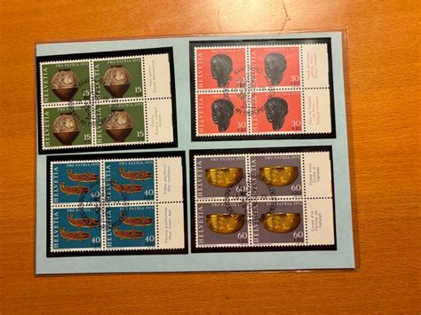 4er Block Satz Pro Patria 1973 Mit Ausgabetag Stempel Kaufen Auf Ricardo