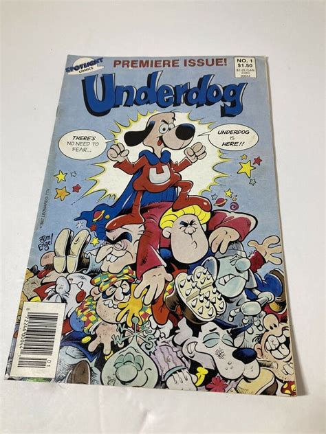 Underdog Premiere Issue 1 Spotlight Comic Book 1987 Jim Engle Art