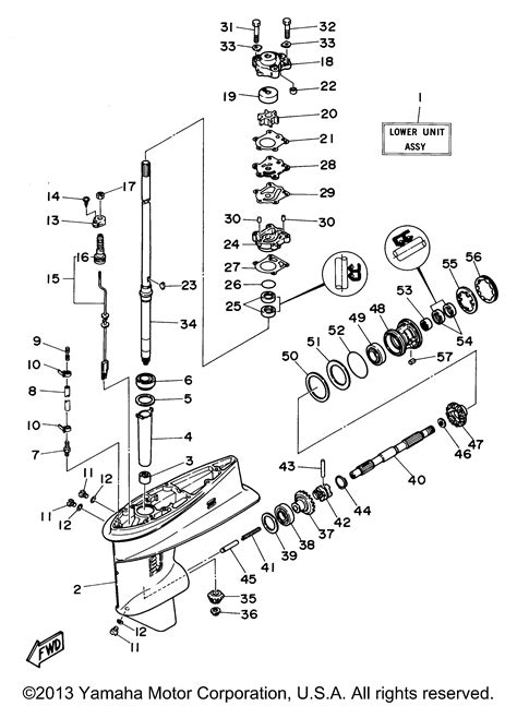 Yamaha Outboard Lower Unit Diagram