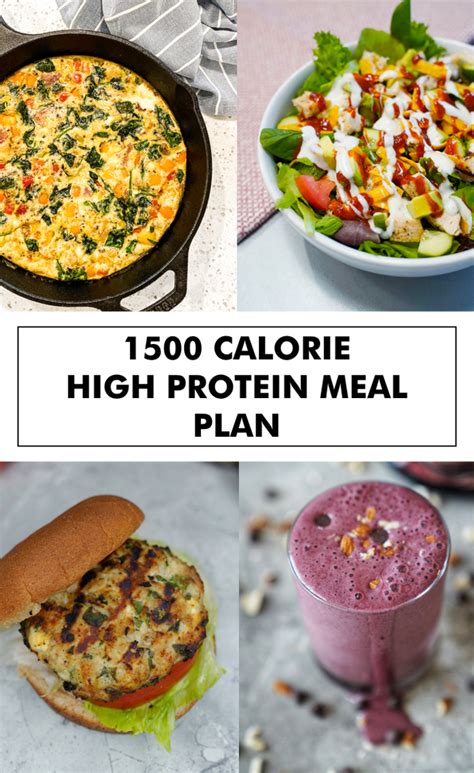 1500 Calorie High Protein Meal Plan