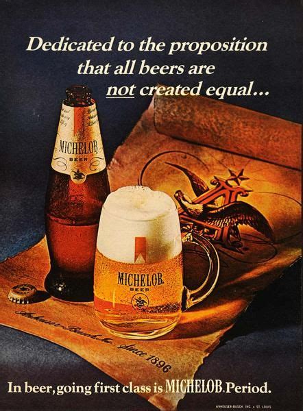 1969 Ad Michelob Beer Anheuser Busch St Louis Bottle Original