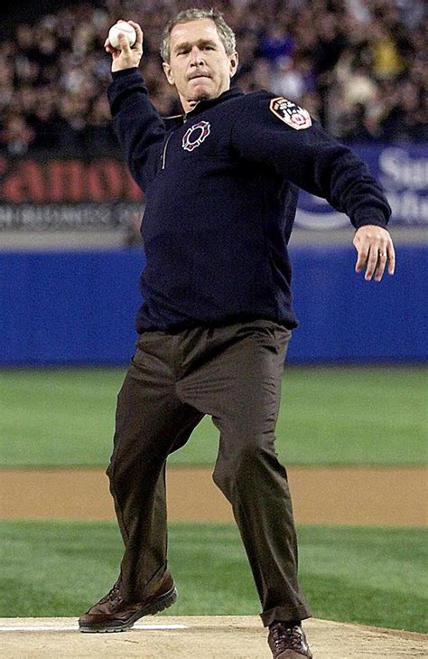 George W Bushs Perfect Baseball Pitch Helped The Us Heal After 911