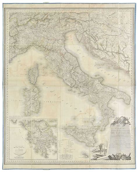 Lot 48 Europe Four Folding Maps Circa 1820
