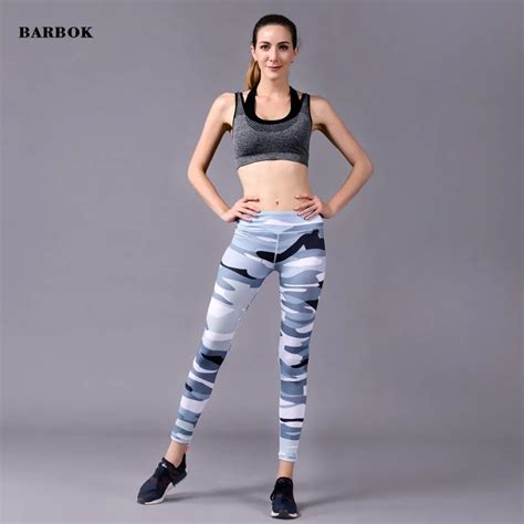 Barbok 2017 Printing Womens Yoga Pants High Waist Female Gym Fitness Sexy Leggings High