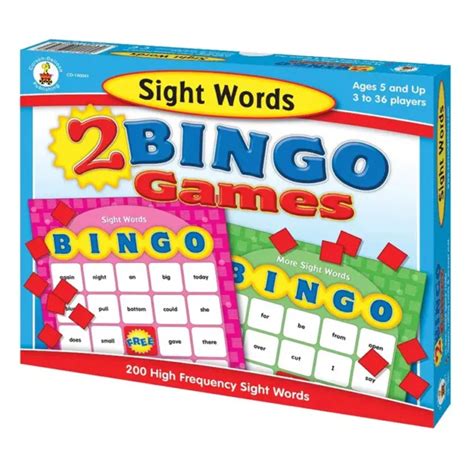 Sight Words Bingo Board Game 1930 Picclick