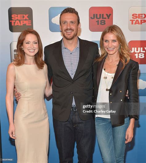 Ellie Kemper Jason Segel And Cameron Diaz Attend The Junket Photo News Photo Getty Images