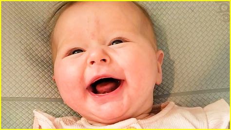 Funny Babies Laughing Hysterically Compilation 6 Cute Baby Videos Youtube