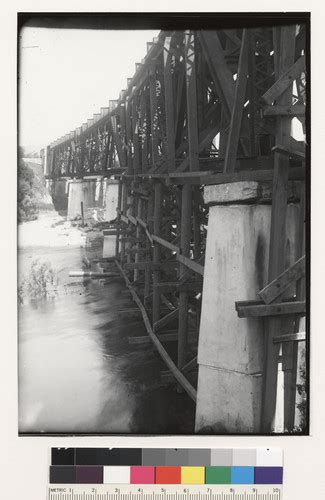 Bridge Over Pajaro River At Chittenden Showing Breaks In 3 Piers North Side — Calisphere