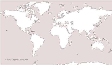 Blank World Maps By Freeworldmaps Net