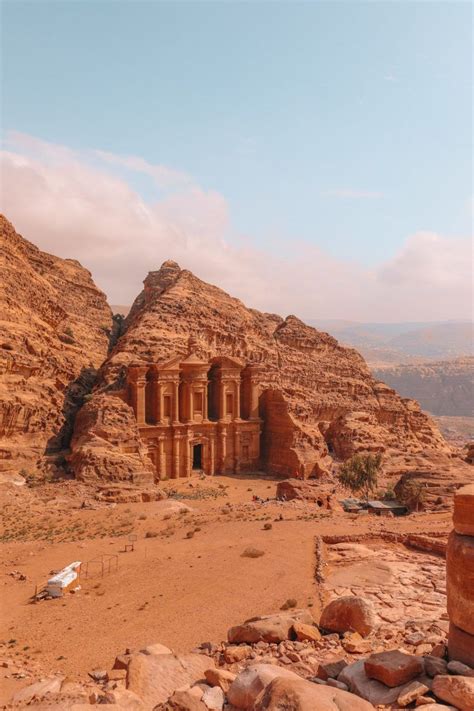 Visiting The Monastery In The Mountains At Petra Jordan Monastery