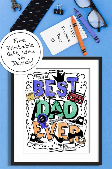 Https://tommynaija.com/coloring Page/1 Best Dad Ever Coloring Pages For Fathers Birthday