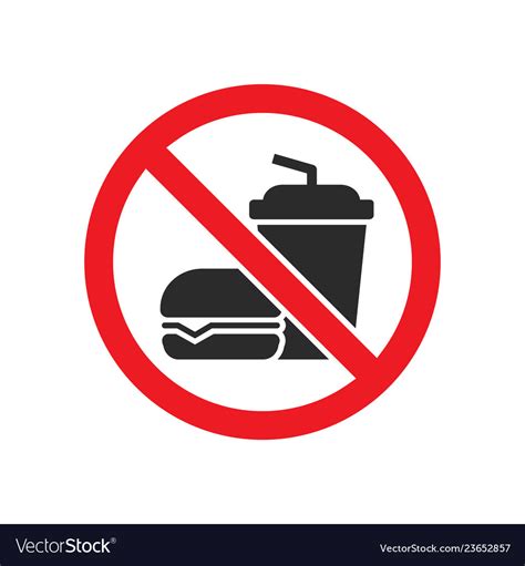 no eating sign vector