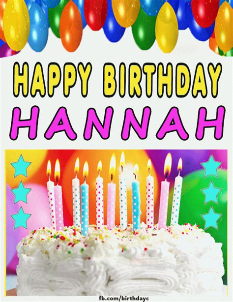 Happy Birthday Hannah  Birthdayzf