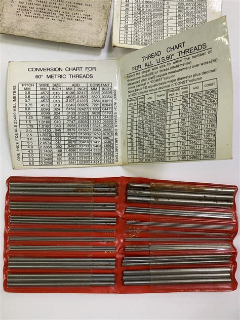 Measuring Wire Set 48pcs In 16 Different Size With Conversion Chart