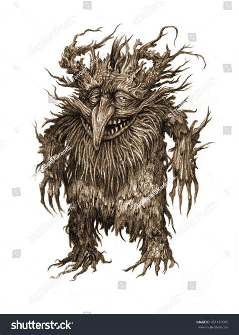 Fairy Tale Characters Trolls Old Tree Goblins Monsters Graphic