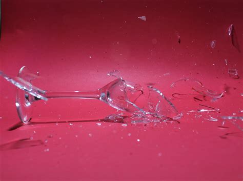 Wine Glass Breaking High Speed Photography Glass Rectangle Glass