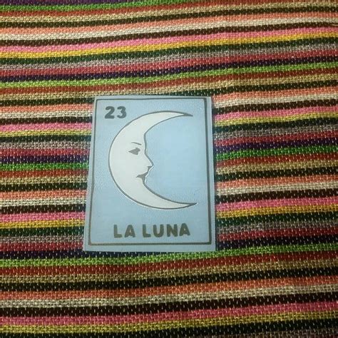 La Luna Loteria The Moon Vinyl Double Layered Sticker Decal Etsy