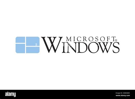 Windows 2 1x Logo White Background Stock Photo Alamy