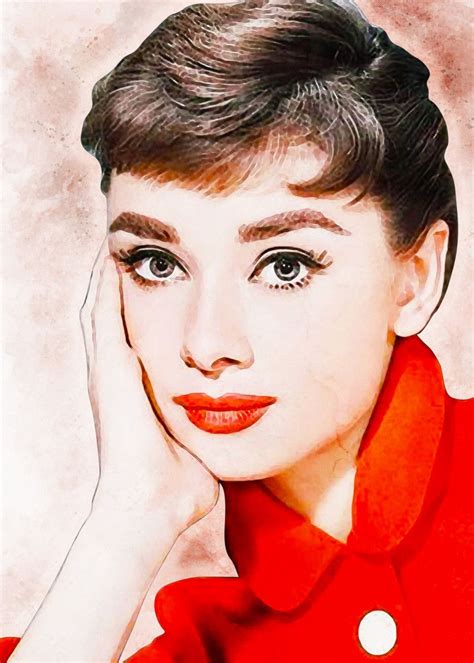 Audrey Hepburn Painting Movies Poster Print Metal Posters Di 2020