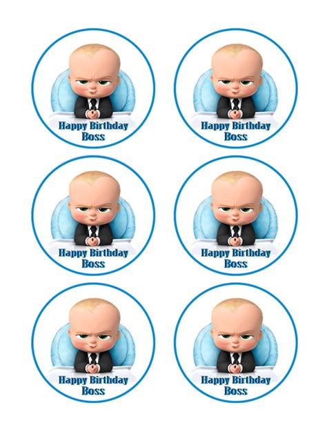 Free Printable Boss Baby Cupcake Toppers Bodyarttattoosfemaleback