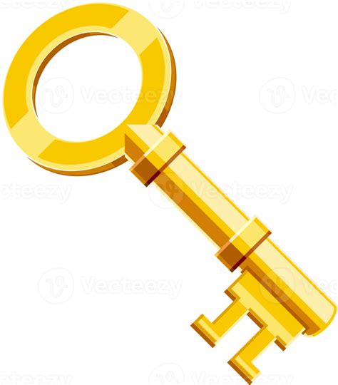 Gold Key Icon 19023969 Png