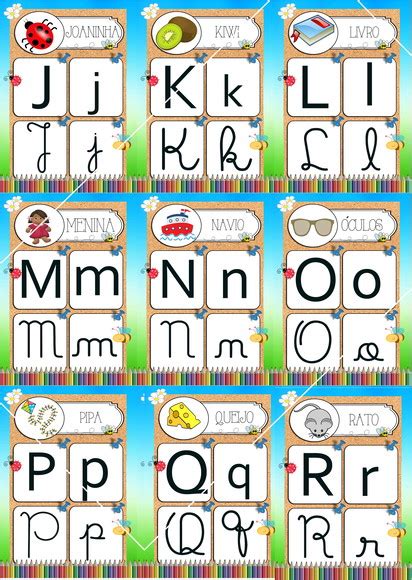 Alfabeto 4 Tipos De Letras Com Sílabas Clube Pedagógico 6e0 A44