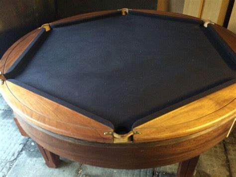 Rare Rotapool Round Revolving Pool Table Hexagonal Revolving Top £1600