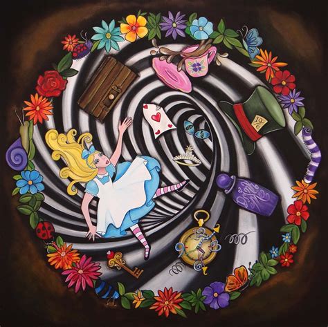 Down The Rabbit Hole By Melody Smith Alice In Wonderland Artwork