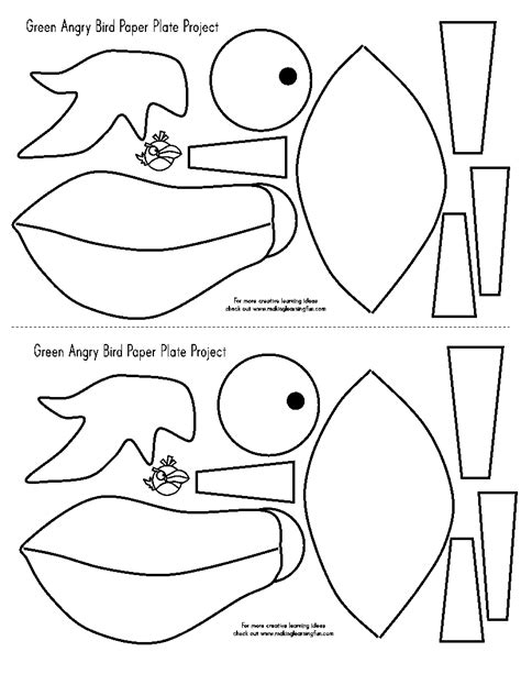 Bird Cut Out Template Coloring Home