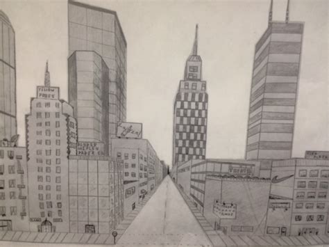 1 Point Perspective Drawing Mr Kades Art Room Blog
