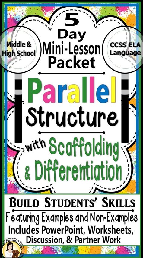 Parallel Structure Parallelism Grammar Mini Lesson Packet Middle