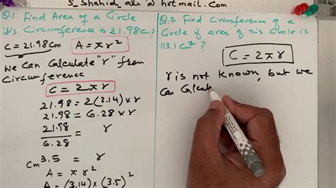 Keeping this in mind, you can write down the formula for finding the circumference of a circle given the radius: Calculate Area of a circle if circumference is given or ...